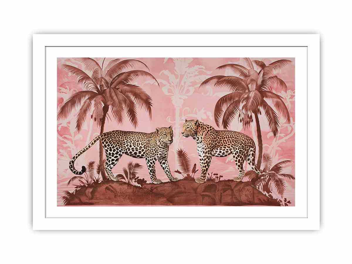 Two Leopards  Streched canvas