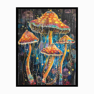 Jellyfish Mushroom  Painting
