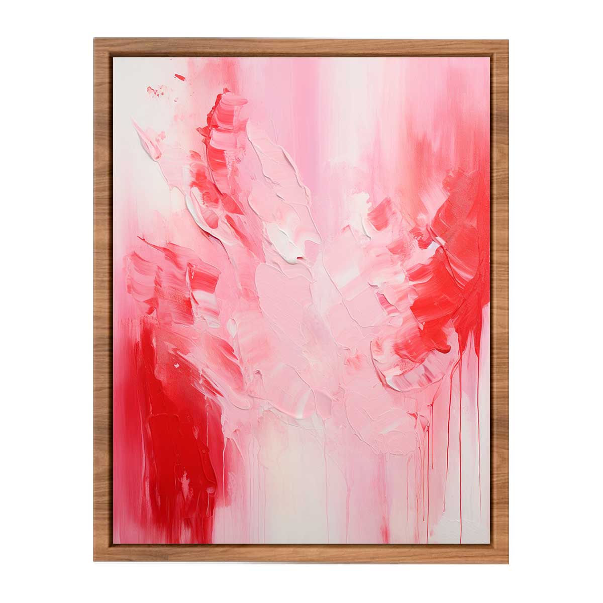 Pink Red Absract Painting  