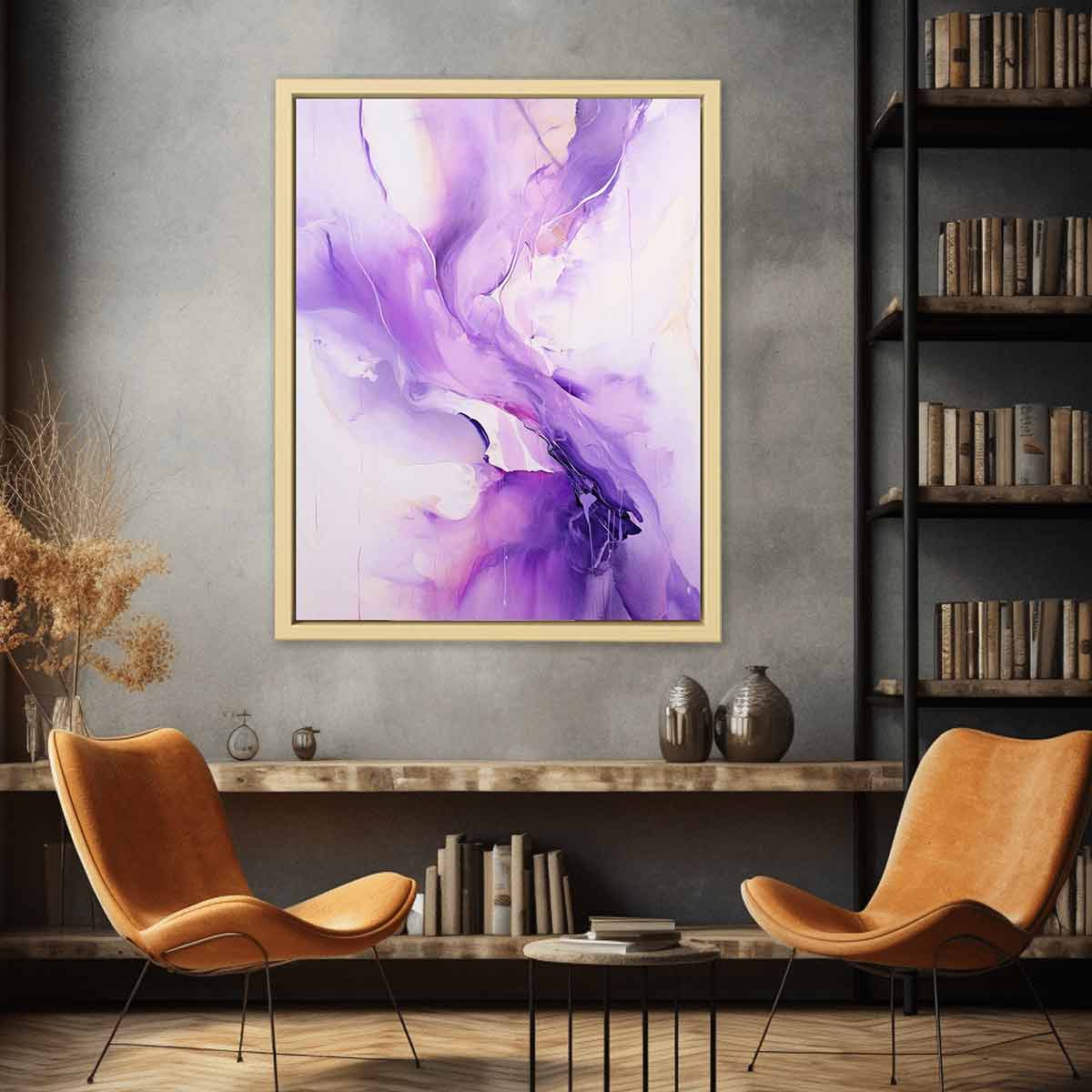 Purple  Absract Painting 