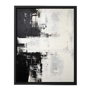 Grey Black Abstract Art 
