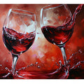 Red wine glass Painting
