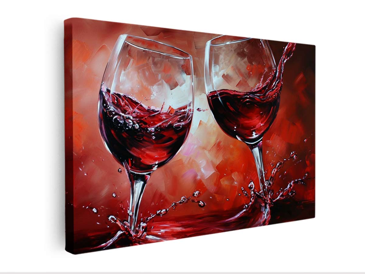 Red wine glass Painting