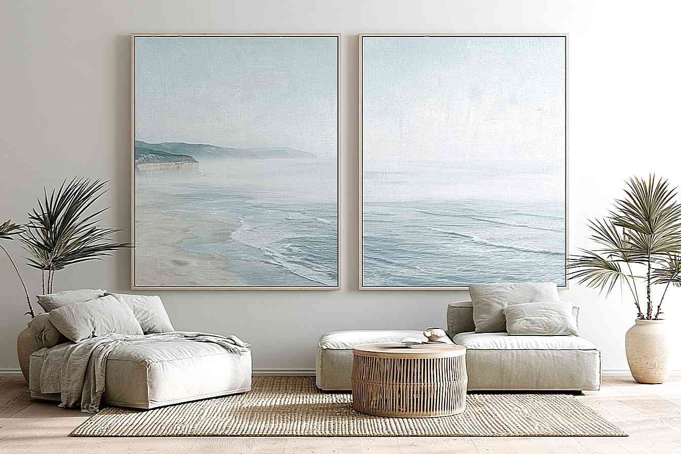 Indigo Current 2 Piece Art Set