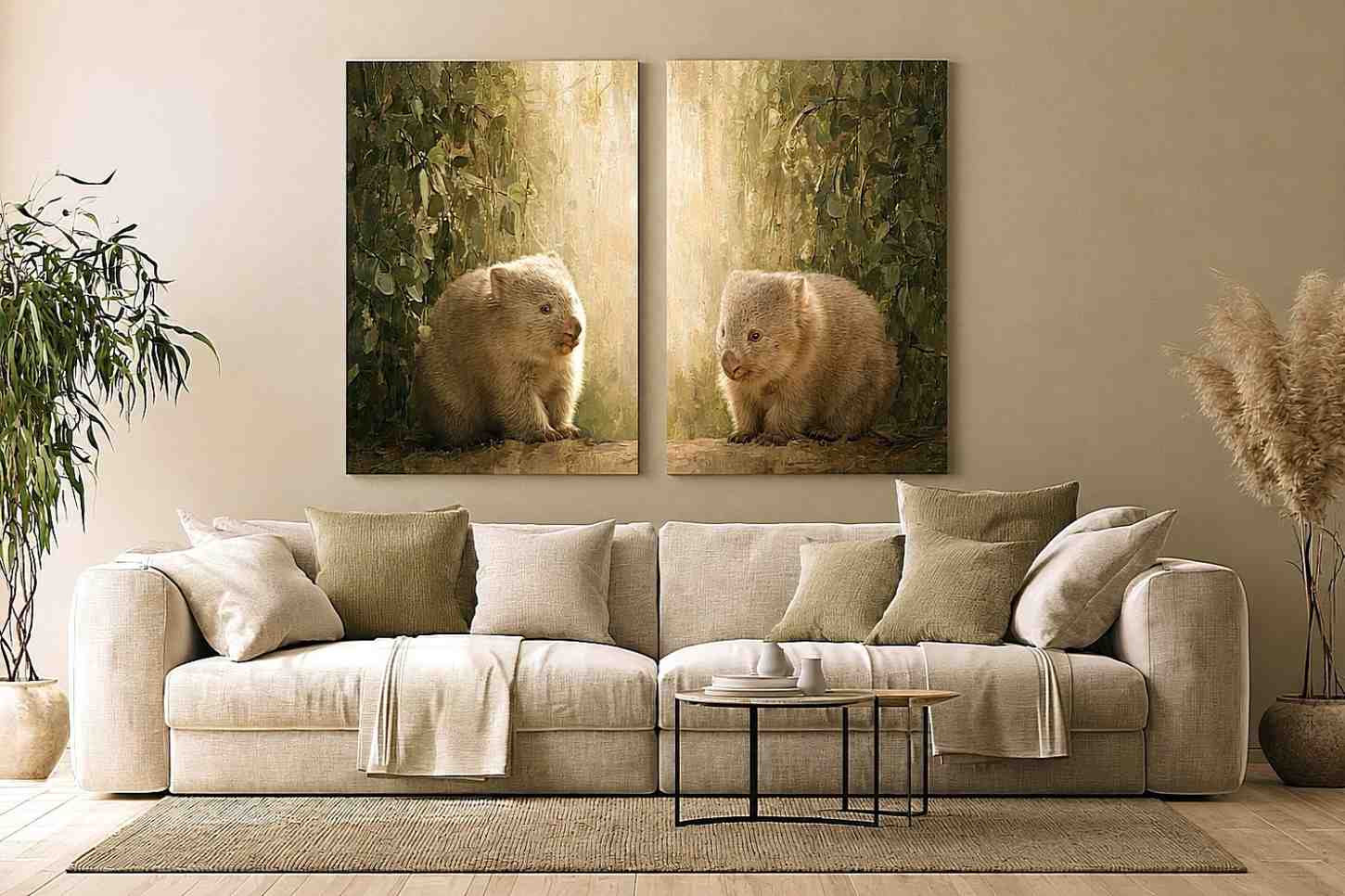 Blush Coastline 2 Piece Art Set