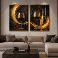  Wine Galsses Gold