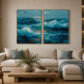 Golden Reverie 2 Piece Art Set