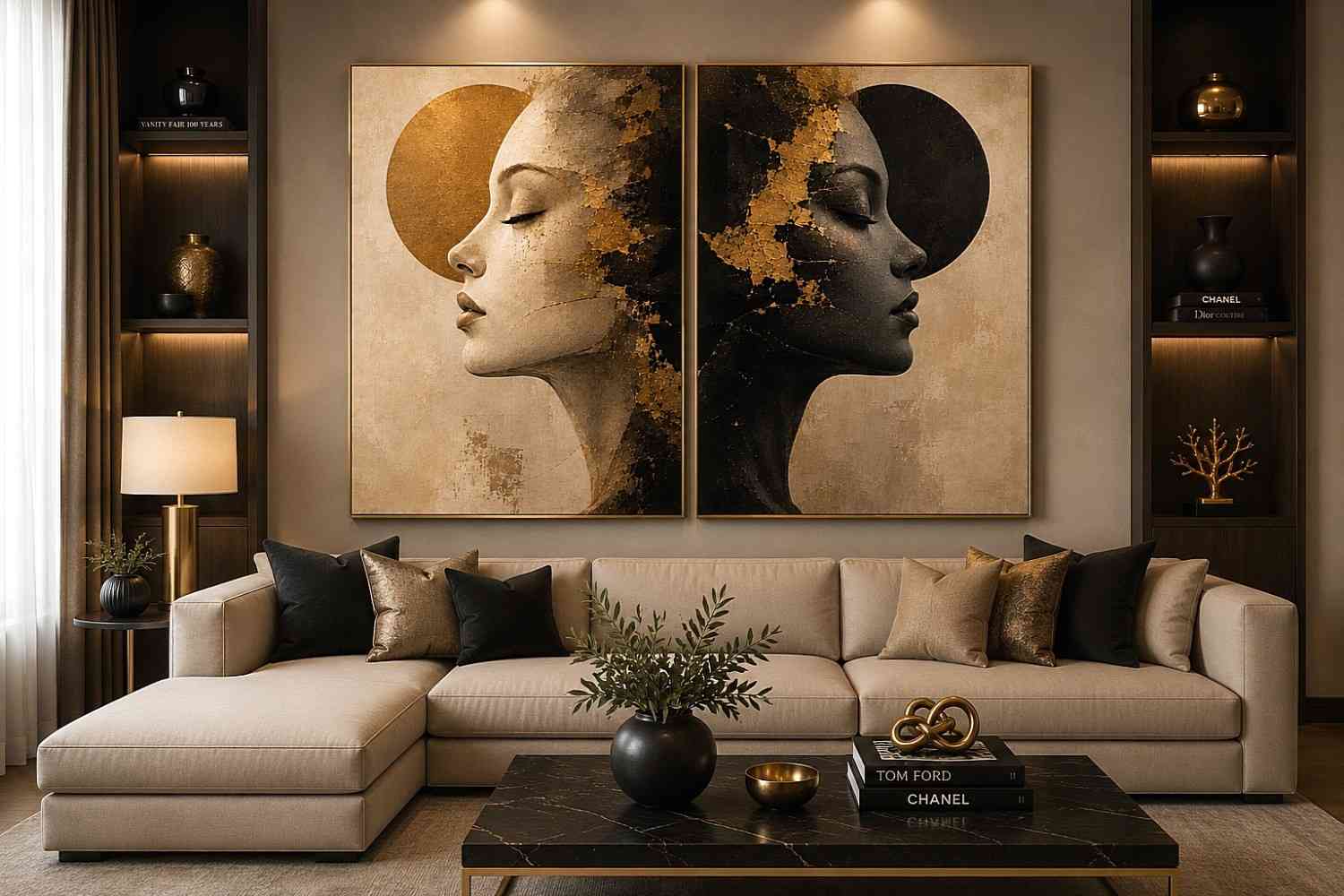  2 Faced Diptych 