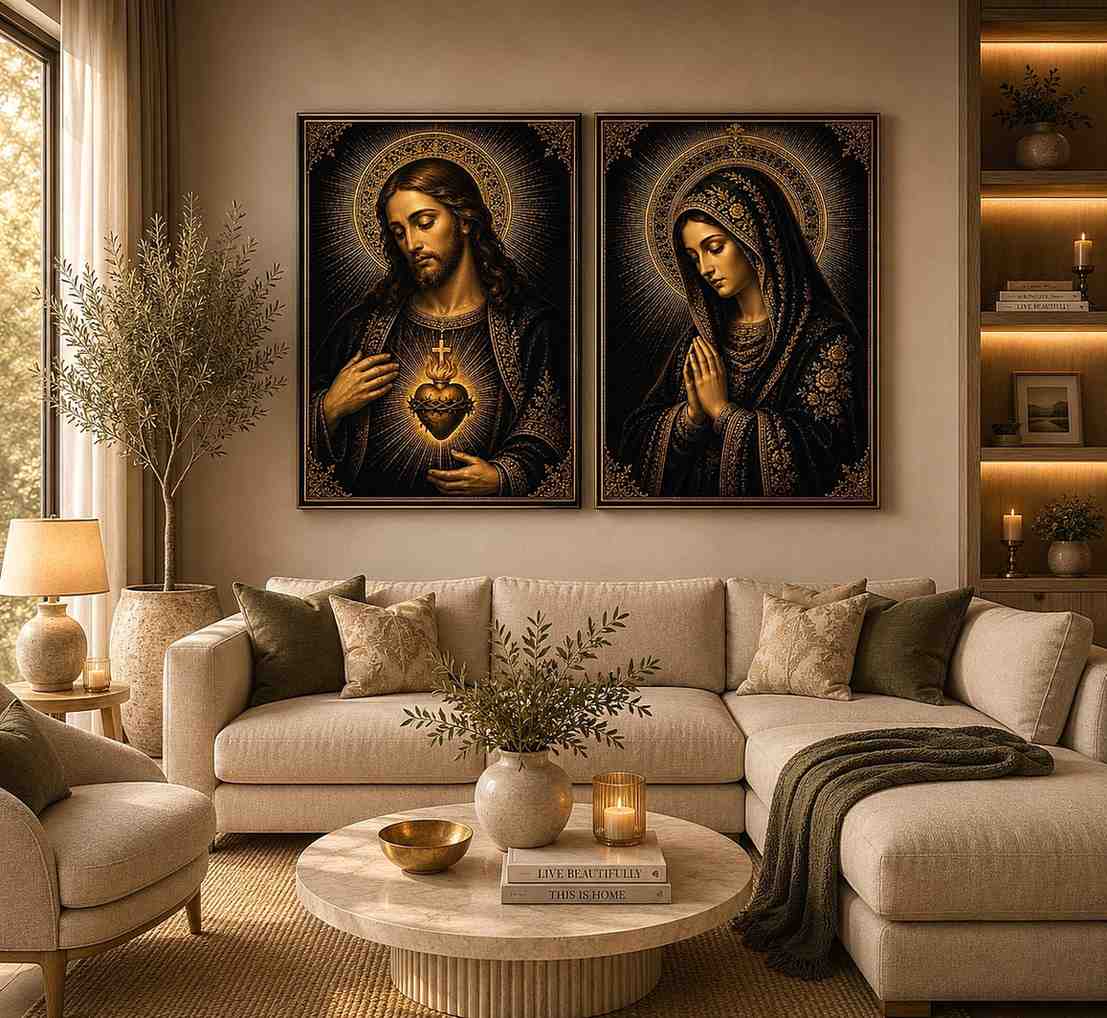 Midnight Sacred Devotion 2 Piece Art Set