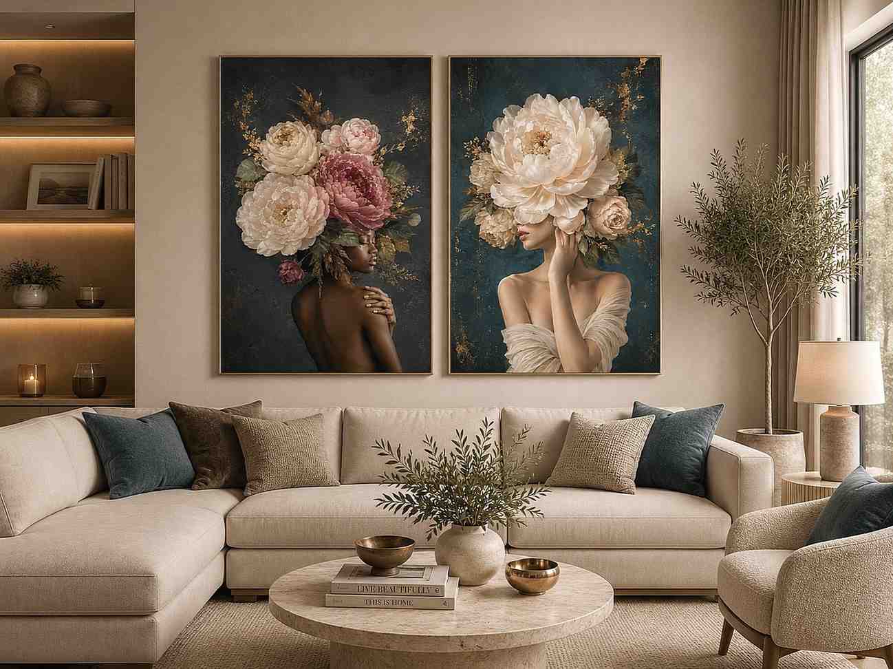 Blooming Grace 2 Piece Art Set