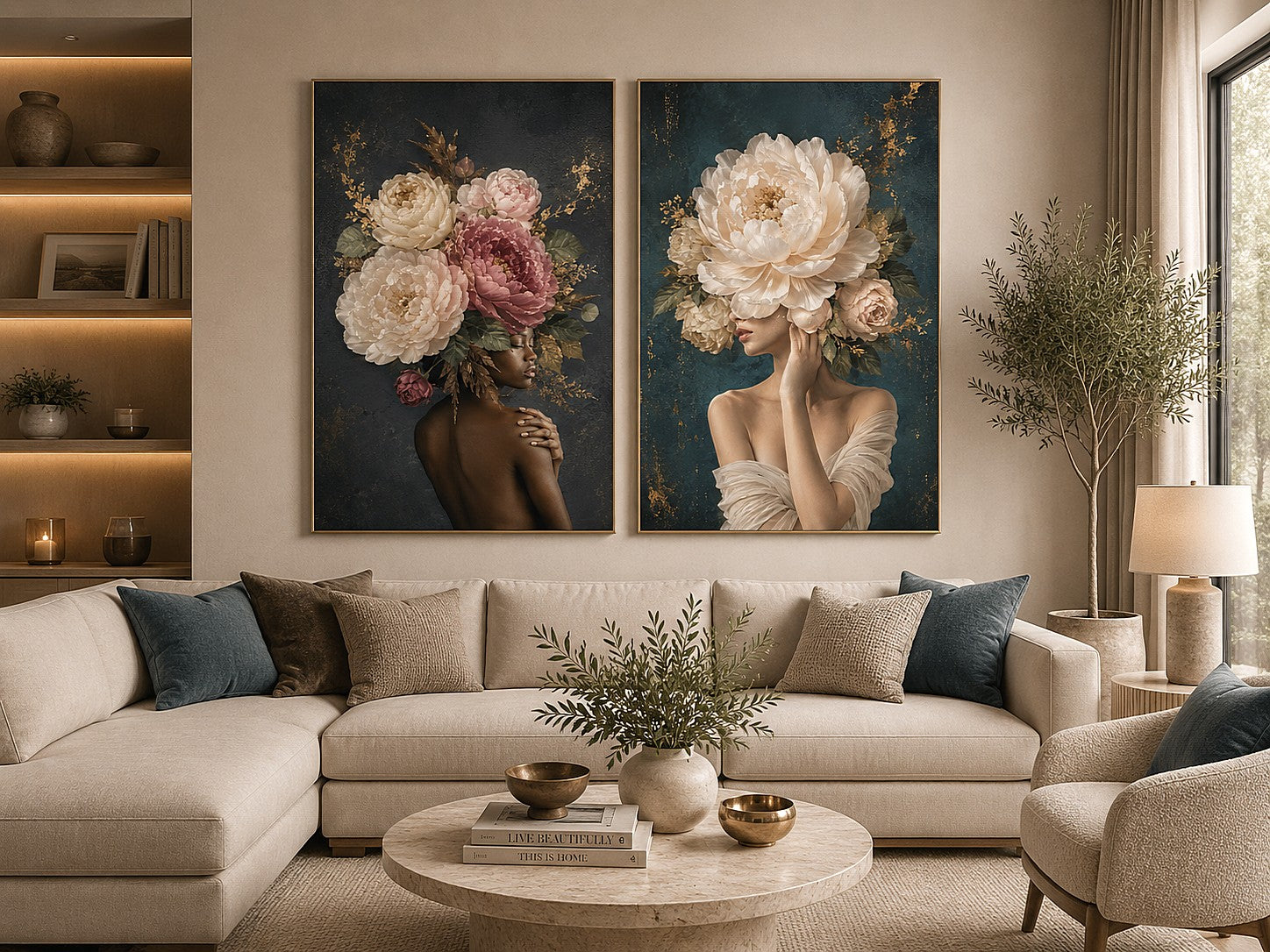 Blooming Grace 2 Piece Art Set