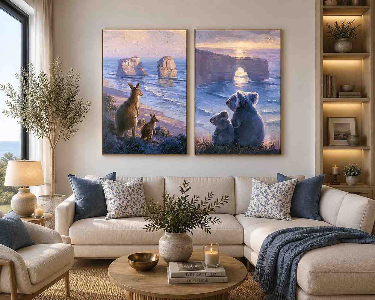 Dusk Coast Companions 2 Piece Art Set
