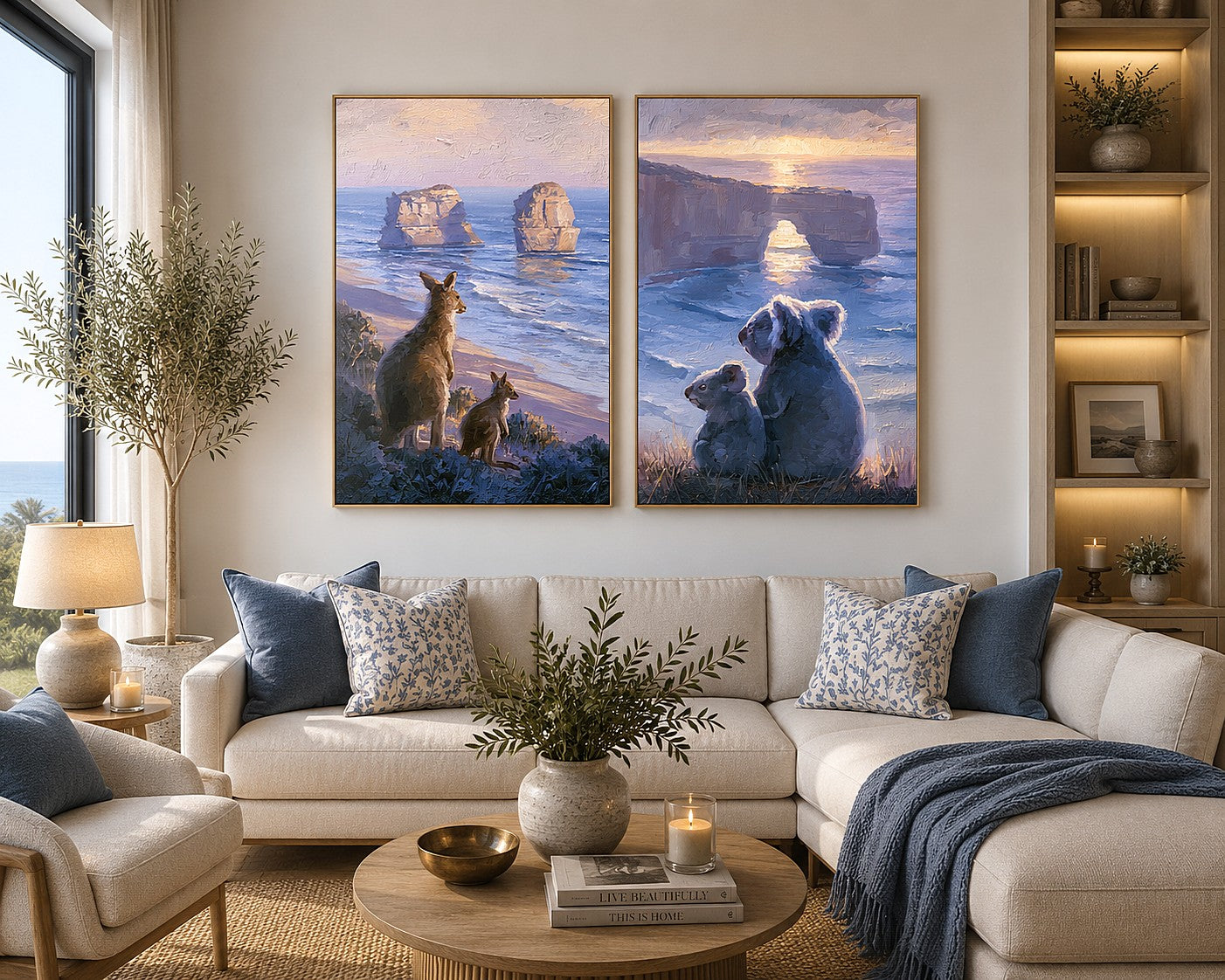 Dusk Coast Companions 2 Piece Art Set