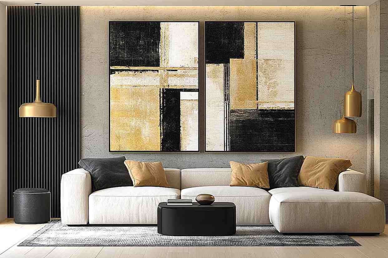 Golden Balance 2 Piece Art Set