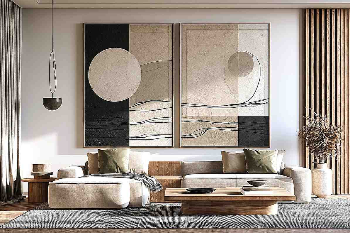 Quiet Orbit 2 Piece Art Set