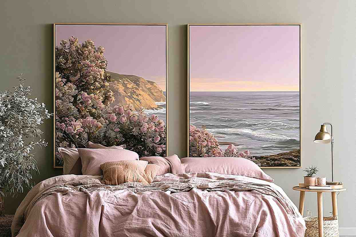 Blush Coastline 2 Piece Art Set