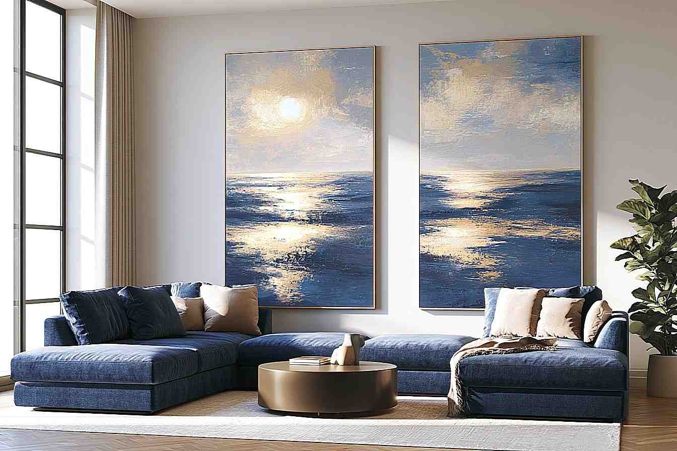 Sunlit Tide 2 Piece Art Set