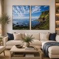 Emerald Cliff View 2 Piece Art Set