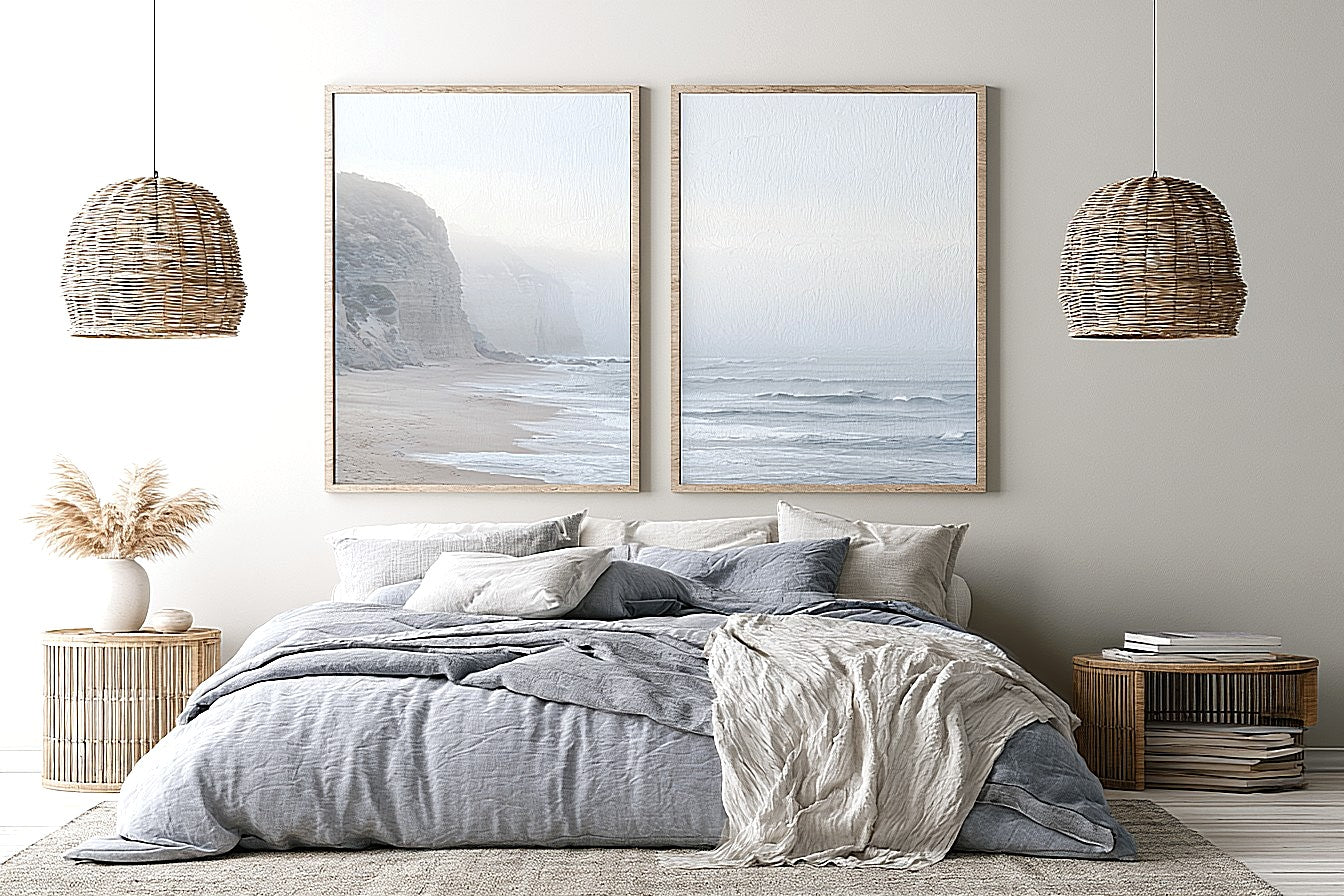 Misty Shoreline 2 Piece Art Set