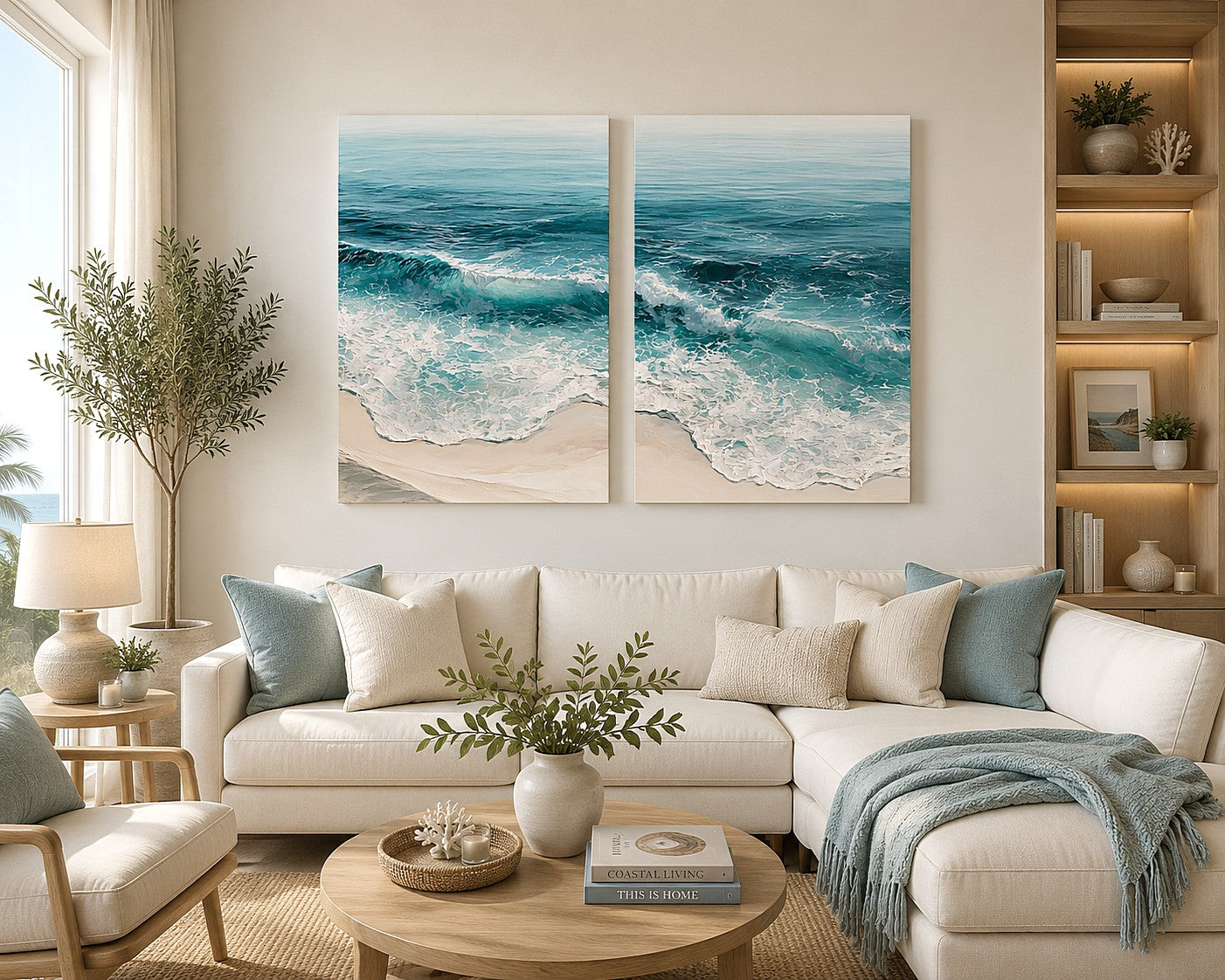Golden Reverie 2 Piece Art Set