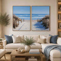 Golden Mist Peaks 2 Piece Art Set