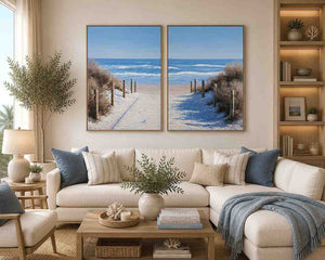 Golden Mist Peaks 2 Piece Art Set