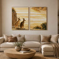 Divine Floral Serenity 2 Piece Art Set
