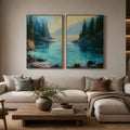 Heavenly Sacred Light 2 Piece Art Set