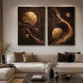 2 Panel Chocolate  Art  Painting