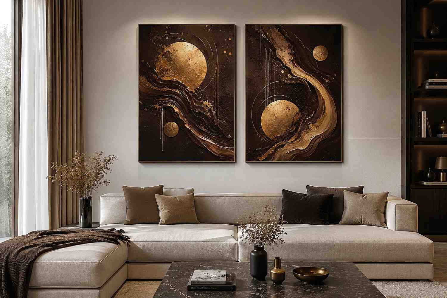 2 Panel Chocolate  Art  Painting