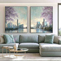 Black Cockatoo Botanical Diptych Wall Art