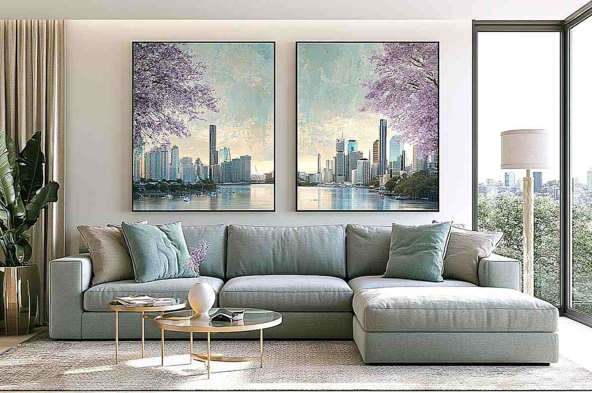 Black Cockatoo Botanical Diptych Wall Art
