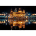 Golden Temple painting Amritsar reflection water Sikh temple spiritual Canvas Print canvas