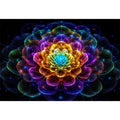   sacred geometric flower modern canvas art