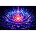   crystal lotus bloom modern canvas art