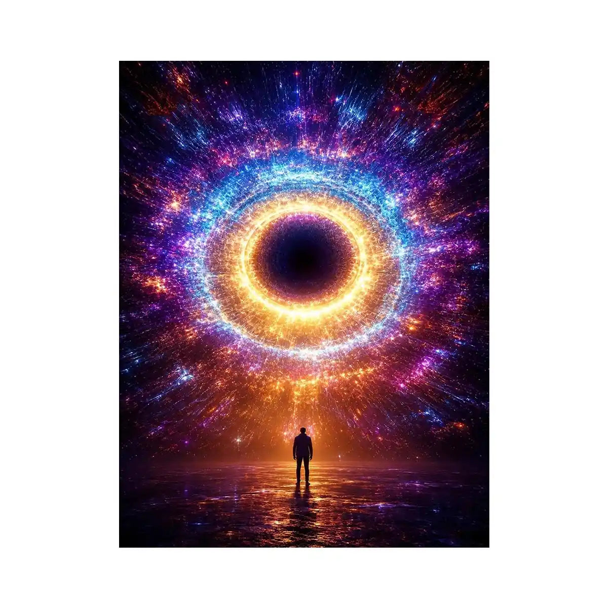   surreal cosmic canvas modern living room