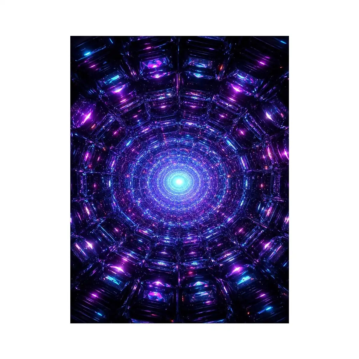   futuristic neon canvas modern space