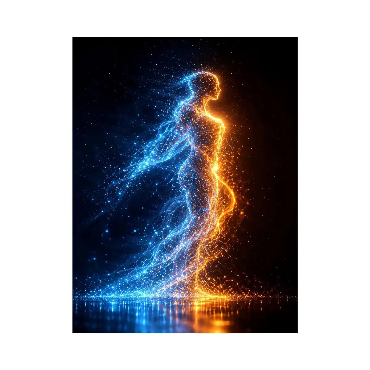   abstract figurative canvas art modern bedroom decor