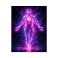   futuristic energy figure canvas art modern decor