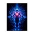   celestial human canvas art modern meditation decor