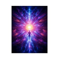   cosmic awakening canvas art meditation room decor