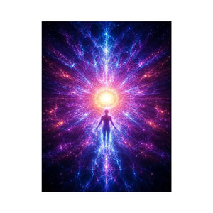   cosmic awakening canvas art meditation room decor