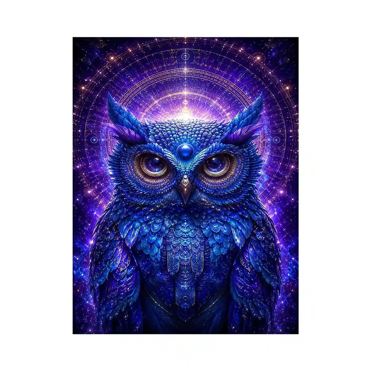   mystical owl canvas art modern luxury interiors