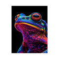   colorful frog canvas art modern eclectic decor