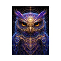   celestial owl canvas art luxury modern interiors