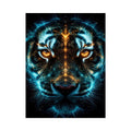   glowing tiger canvas art modern luxury decor