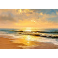   golden shoreline canvas art