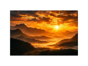   radiant peaks canvas art