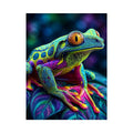   neon rainforest canvas art
