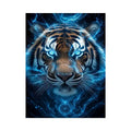   blue tiger portrait modern wall art